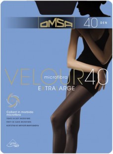 OMSA VELOUR  40 DEN EXSTRALARGE