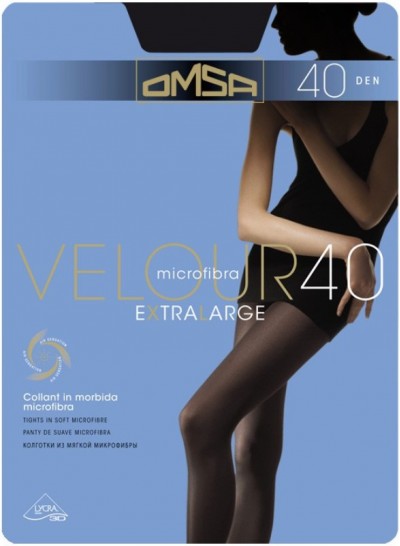 OMSA VELOUR 40 DEN EXSTRALARGE