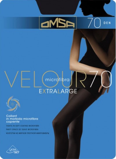 OMSA VELOUR 70 DEN EXSTRALARGE