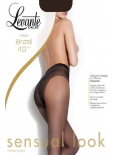 Тонкие колготки с ажурными трусиками Levante Brasil 40 den Тонкие колготки с ажурными трусиками Levante Brasil 40 den